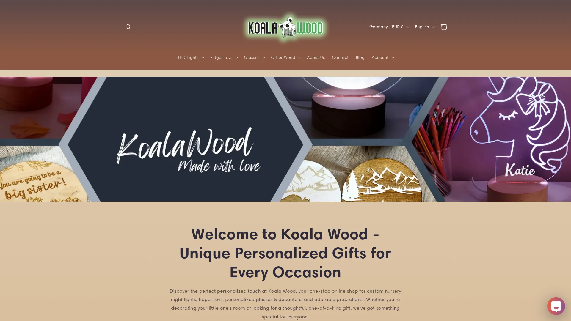 Zrzut ekranu strony https://koala-wood.com
